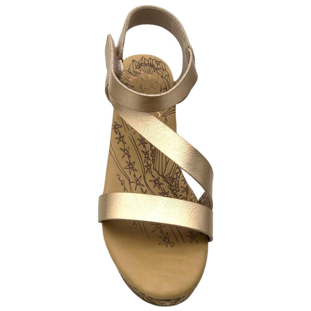Blowfish Malibu Kid's Girl Loverli Wedge Sandal Pearl Rosegold - Medium - Picture 2 of 3